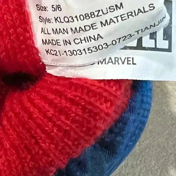 Spiderman NEW KIDS HOME SHOES SIZE 5/6 SPIDER MAN - Picture 3 of 4